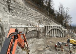 Later tunnel portals of the Auerberg Tunnel.